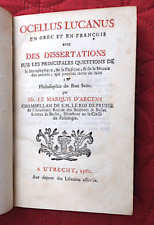 Ocellus lucanus grec d'occasion  Paris V