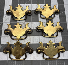 Conjunto de 6 puxadores de gaveta colonial vintage alças de fiança escudo substituição de resgate comprar usado  Enviando para Brazil