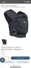 Caboo baby carrier for sale  MITCHAM