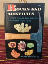 Vtg Rocks And Minerals 1957 Golden Nature Guide Zim & Shaffer Softcover Book segunda mano  Embacar hacia Mexico