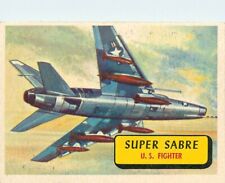 1957 Topps Wings - Planes of the World Card #27. Lutador Super Sabre dos EUA, usado comprar usado  Enviando para Brazil