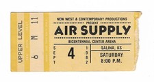 Usado, Esboço de Ingresso Air Supply 9/4/82 Salina KS Bicentennial Center Arena! comprar usado  Enviando para Brazil