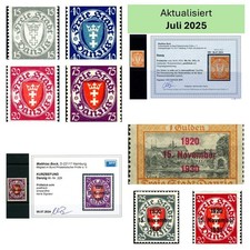 Danzig Briefmarke Michel Fischer 193-201 220-230 Geprüft BPP Befund Auswahl, usado comprar usado  Enviando para Brazil
