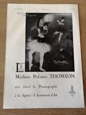 Publicité 1934 thomson d'occasion  Bordeaux-