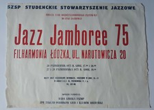 JAZZ JAMBOREE 1975 -   oryginal plakat - afisz Polish Jazz Poster WYPRZEDAŻ na sprzedaż  PL