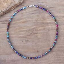 Gargantilha de contas Galaxy Sea Sediment Jasper 4mm cura delicada colar feminino presente comprar usado  Enviando para Brazil