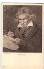 Cartão postal retrato compositor música músico pintura artista de Beethoven c1820 -N2 comprar usado  Enviando para Brazil