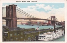 BROOKLYN BRIDGE - Steamer Piers to Harlem, Hartford & Middletown - Nova York comprar usado  Enviando para Brazil