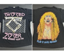 Camiseta unissex estilo retrô Twisted Sister 1984 Stay Hungry Tour NH17360 comprar usado  Enviando para Brazil