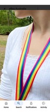 2pcs rainbow lanyards for sale  COVENTRY