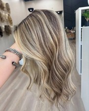 Peruca feminina Highlight marrom loiro ombre 13x4 frente de renda cabelo humano comprar usado  Enviando para Brazil