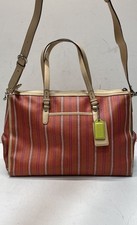 Coach orange striped for sale  Los Angeles
