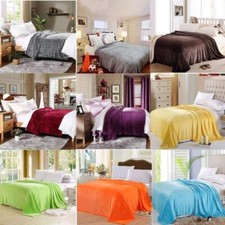 Usado, Cobertor de 9 cores sólidas super macio de pelúcia vison lã queen king size sofá-cama comprar usado  Enviando para Brazil