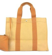 Autêntica bolsa tote HERMES Bora Bora PM lona laranja com bolsa comprar usado  Enviando para Brazil