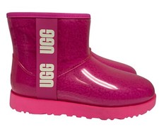 Mini bota feminina UGG clássica transparente caramelo rosa fúcsia impermeável tamanho 9 NOVA comprar usado  Enviando para Brazil