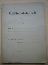 Militär fahrtenheft bundesweh gebraucht kaufen  Sinsheim