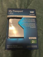 Disco rígido externo WD My Passport Ultra Metal Edition 2TB WDBEZW0020BSL-NESN comprar usado  Enviando para Brazil