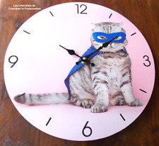 Horloge murale chat d'occasion  Cosne-Cours-sur-Loire