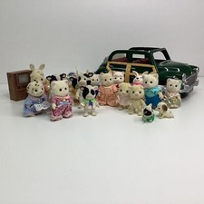 Figuras retrô Sylvanian Families 19x com berços, TV e carro familiar (D2) W#632 comprar usado  Enviando para Brazil