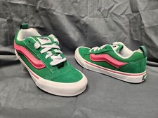 Tênis Vans Girls Knu School listra 3D verde rosa tamanho 3.5 MODELO DE EXIBIÇÃO!, usado comprar usado  Enviando para Brazil