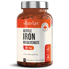 Bisglicinato de Ferro - 28mg - Feito no Reino Unido pela VitaBright comprar usado  Enviando para Brazil