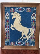 Rearing unicorn needlepoint for sale  Marriottsville