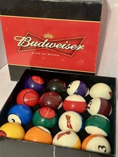 Usado, Conjunto de bolas de bilhar profissional Budweiser 2 1/4” PPG item # N13272A comprar usado Usado, Conjunto de bolas de bilhar profissional Budweiser 2 1/4” PPG item # N13272A comprar usado  Enviando para Brazil