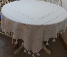 Vintage cheesecloth tablecloth for sale  STROUD