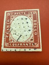 Sardegna 1855 cent usato  Genova