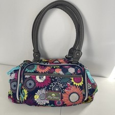 Bolsa satchel Lily Bloom seção tripla Maggie multiuso bolsos florais com zíper, usado comprar usado  Enviando para Brazil