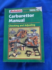 Autodata carburettor manual for sale  PETERBOROUGH