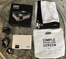 Usado, QKK Mini Projetor PJ0501 Full HD LED 1080P (Branco) comprar usado  Enviando para Brazil