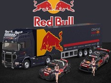 TRUCK SET - Scania + Beetle + WRX + 2 Figures - Red Bull - Time Micro 1:64 comprar usado  Enviando para Brazil