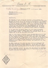 Usado, 1933 ENEM S A A BIRSFELDEN - MAISON FOUCAULD A COGNAC comprar usado  Enviando para Brazil