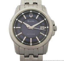 Caixa de relógio masculina enorme Bulova Precisionist C860917 mostrador azul data	 comprar usado  Enviando para Brazil