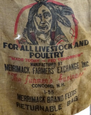 Old 100 burlap for sale  Skowhegan