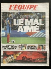 L'Equipe Journal 3/6/2016; Giroud le mal aimé/ Laurent Blanc/ 1/2 Roland Garros na sprzedaż L'Equipe Journal 3/6/2016; Giroud le mal aimé/ Laurent Blanc/ 1/2 Roland Garros na sprzedaż  Wysyłka do Poland