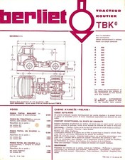 Berliet tbk tracteur d'occasion  Les Bordes