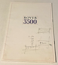 Brochure rover 3500 d'occasion  Quarré-les-Tombes