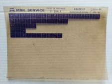 Microfiche mbk service d'occasion Microfiche mbk service d'occasion  Villers-Cotterêts