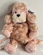Mochila de Pelúcia Poodle Rosa 18” Aurora Bolsa para Cachorro Alças Ajustáveis com Coleira comprar usado  Enviando para Brazil