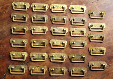 Lote de 29 puxadores de gavetas vintage de latão 9 x 4,5 cm comprar usado  Enviando para Brazil