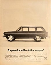 VW Volkswagen Half of a station wagon squareback sedã-1967 anúncio impresso vintage comprar usado  Enviando para Brazil