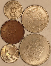 Norway norwegian coins for sale  Jamestown