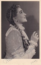 AUTOGRAPHED PHOTO OF OPERA SINGER Maria Tauberova soprano in Rigoletto, usado comprar usado  Enviando para Brazil