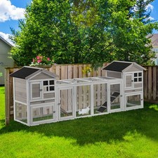 Wooden rabbit hutch for sale  GREENFORD