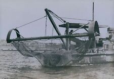 1940 Camarão Barco Rede de Arrasto Kahlenbergs Stern Press Foto, usado comprar usado  Enviando para Brazil