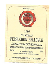 Etiquette vin lussac d'occasion  Royan