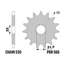 Sprocket pbr z16 d'occasion  Expédié en Belgium