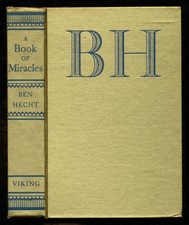 Ben HECHT / A Book of Miracles Signed 1st Edition 1939 comprar usado  Enviando para Brazil